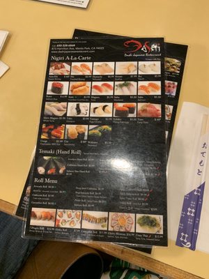 Menu photo 8 Dashi Japanese Restaurant Menlo Park, CA