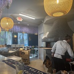Woodfired pizza oven, they also have tons of pasta dishes, some with fresh made pasta