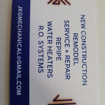 JKG Mechanical - Plumbing Near Me
