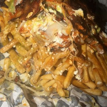 Tacos Los Cuates - Al pastor loaded fries. More fries than meat disappointed - Food Trucks Near Me - Buena Park, California Tacos Los Cuates - Al pastor loaded fries. More fries than meat disappointed - Food Trucks Near Me - Buena Park, California