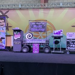 The Magic of Frank Thurston - The stage at the OC Fair.