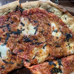 Margherita pizza.