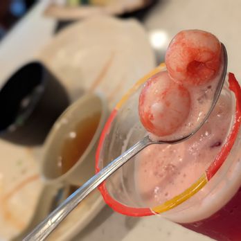 Pho Bac Ky - Lychee Delight: Dead sweet--needs water to dilute. The translucent white fruit tastes purely of sugary canned syrup. - Vietnamese Near Me - Tustin, California Pho Bac Ky - Lychee Delight: Dead sweet--needs water to dilute. The translucent white fruit tastes purely of sugary canned syrup. - Vietnamese Near Me - Tustin, California