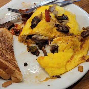 Denny's - Philly steak omlet! An awesome menu item! - Breakfast & Brunch Near Me - Las Vegas, Nevada Denny's - Philly steak omlet! An awesome menu item! - Breakfast & Brunch Near Me - Las Vegas, Nevada