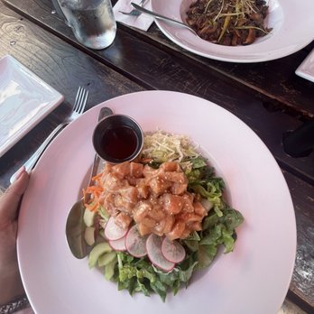 Hungry Crowd - Salmon Sashimi bowl - New American Near Me - Los Angeles, California