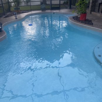 Paul's Pool Service Inc - After acid wash - look at how blue again!! - Pool Cleaners Near Me - Lake Mary, Florida