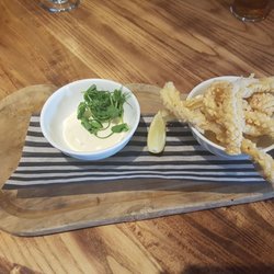 The Nags Head - Chilli Crusted Squid with Amarillo chilli mayonaisse