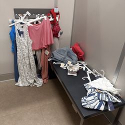 Target - Target is getting worse not better. They closed of the fitting rooms (men's & women's) down to 3 and they all look like this
