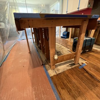 Steadfast Restoration - Island panels all removed. Countertops braced. - Damage Restoration Near Me - Mission Viejo, California Steadfast Restoration - Island panels all removed. Countertops braced. - Damage Restoration Near Me - Mission Viejo, California