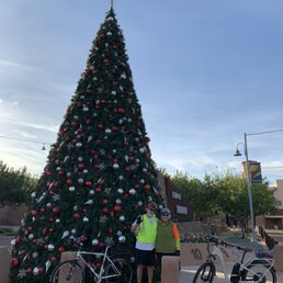 Here we are at the Christmas Tree at Sahuarita Town Center down in "Baja, AZ" where we bike all around! Merry Christmas to all! ~ d&p Here we are at the Christmas Tree at Sahuarita Town Center down in "Baja, AZ" where we bike all around! Merry Christmas to all! ~ d&p