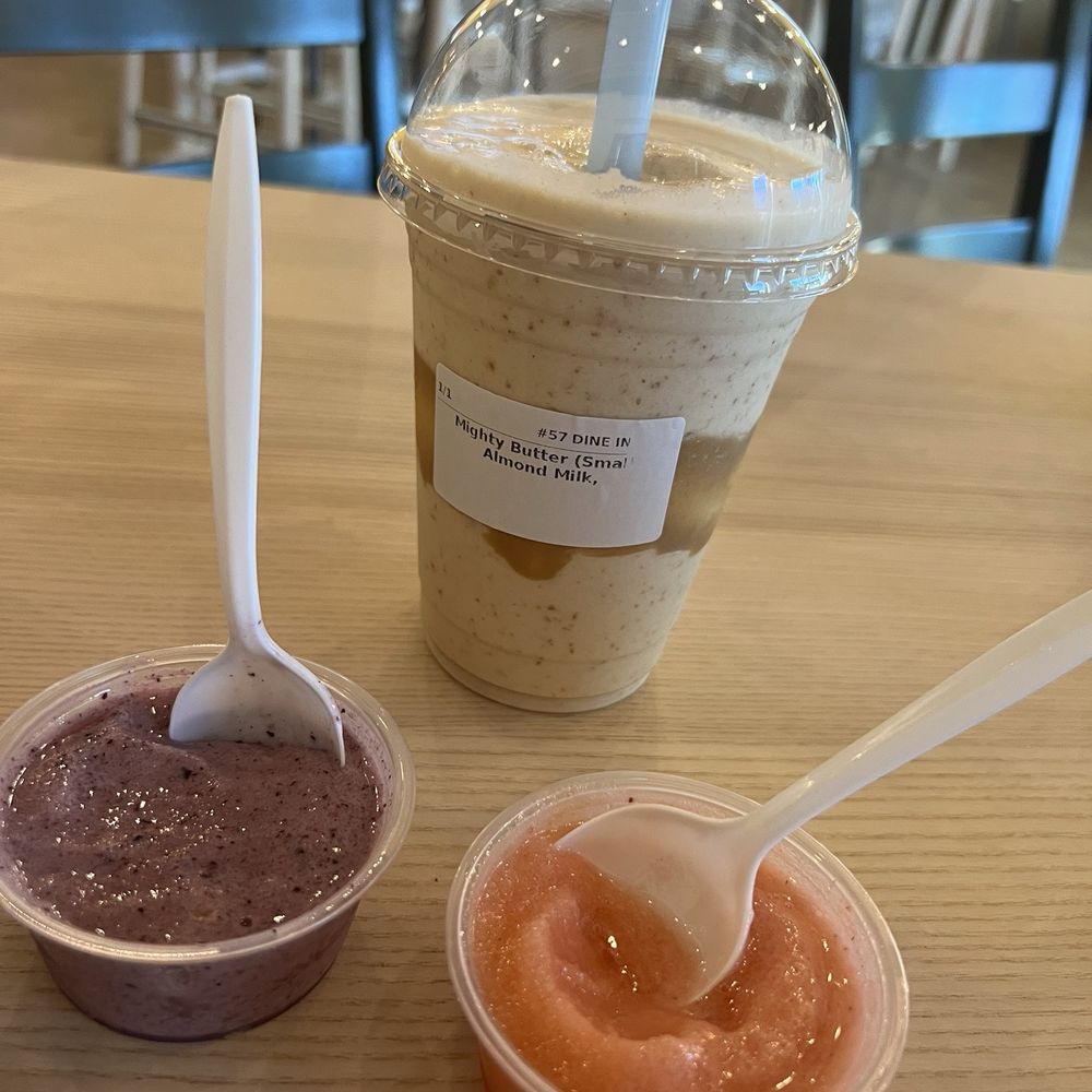 Crispy & HaneBe - Mighty butter and sample of power berry smoothie and lemonade crushie. All are - Bubble Tea Near Me - Wichita, Kansas Crispy & HaneBe - Mighty butter and sample of power berry smoothie and lemonade crushie. All are - Bubble Tea Near Me - Wichita, Kansas