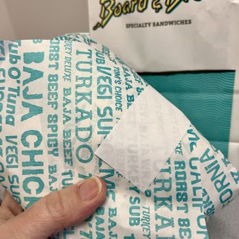 Board & Brew - Poway - Very generous sized sandwiches carefully wrapped up!  Perfect lunch. - Beer Bar Near Me - Poway, California