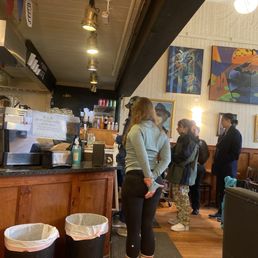 Lineup for the Rookery breakfast, coffee and pastry Lineup for the Rookery breakfast, coffee and pastry