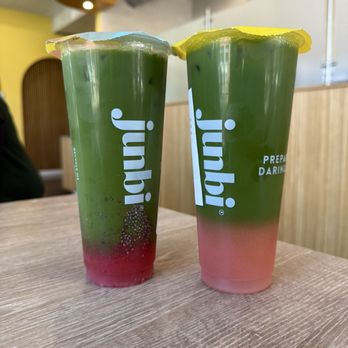 Junbi - Junbi Matcha- 07.12.2025- strawberry matcha cold brew and guava matcha cold brew - Coffee & Tea Near Me - Portland, Oregon Junbi - Junbi Matcha- 07.12.2025- strawberry matcha cold brew and guava matcha cold brew - Coffee & Tea Near Me - Portland, Oregon
