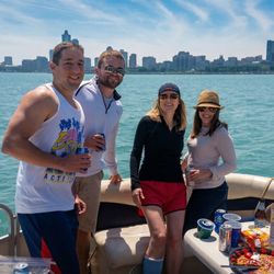 Chicago TikiBoat - Chicago Tiki Boat: The best BYOB boat rental! Bring your own drinks and snacks while enjoying a private lakefront cruise with friends.