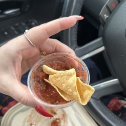 Chips and salsa, yumm! Chips and salsa, yumm!
