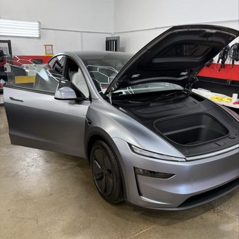 Auto Pro Detailing - 2026 Tesla Model Y Premium AWD Matte PPF front view - Auto Detailing Near Me - Fremont, California Auto Pro Detailing - 2026 Tesla Model Y Premium AWD Matte PPF front view - Auto Detailing Near Me - Fremont, California