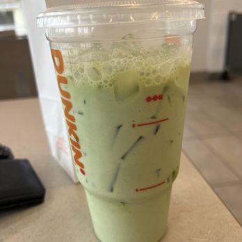 Dunkin' - Iced matcha latte extra empty room - Donuts Near Me - Green Cove Springs, Florida Dunkin' - Iced matcha latte extra empty room - Donuts Near Me - Green Cove Springs, Florida
