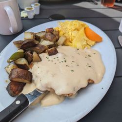 The Clubhouse Grill - Chicken fried steak and eggs