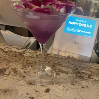Happy Cafe - Purple Rain cocktail drink - Cafes Near Me - Virginia Beach, Virginia Happy Cafe - Purple Rain cocktail drink - Cafes Near Me - Virginia Beach, Virginia