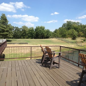 Five Oaks Lodge - The deck outside the lodge - Hotels Near Me - Jenks, Oklahoma