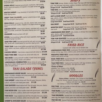 Lemongrass Thai Restaurant - Menu - Thai Near Me - San Antonio, Texas Lemongrass Thai Restaurant - Menu - Thai Near Me - San Antonio, Texas