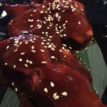 Kintan Japanese BBQ - Harami skirt steak with miso sauce - Japanese Near Me - London, XGL Kintan Japanese BBQ - Harami skirt steak with miso sauce - Japanese Near Me - London, XGL