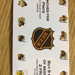 Santoro's Bar - Beer punch card! That and pizza is the way to my heart ;)