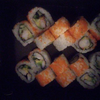 SushiFork - The New Yorker & Tempura Shrimp Rolls both with massago. - Sushi Bars Near Me - Tulsa, Oklahoma SushiFork - The New Yorker & Tempura Shrimp Rolls both with massago. - Sushi Bars Near Me - Tulsa, Oklahoma