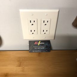 Outlet installation in my garage.