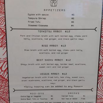 Lucky Cat Ramen - Menu as of 5/23/2021 - Ramen Near Me - Portland, Oregon Lucky Cat Ramen - Menu as of 5/23/2021 - Ramen Near Me - Portland, Oregon