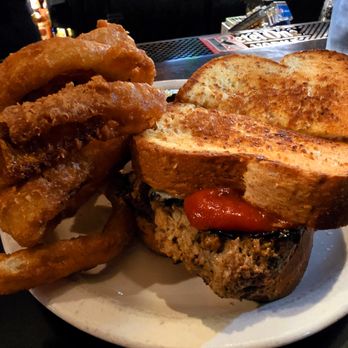 The Brick - Meatloaf Sandwich with a side of onion rings - American Near Me - Kansas City, Missouri