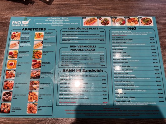 Menu photo 5 Pho Noodle Station Woodridge, IL