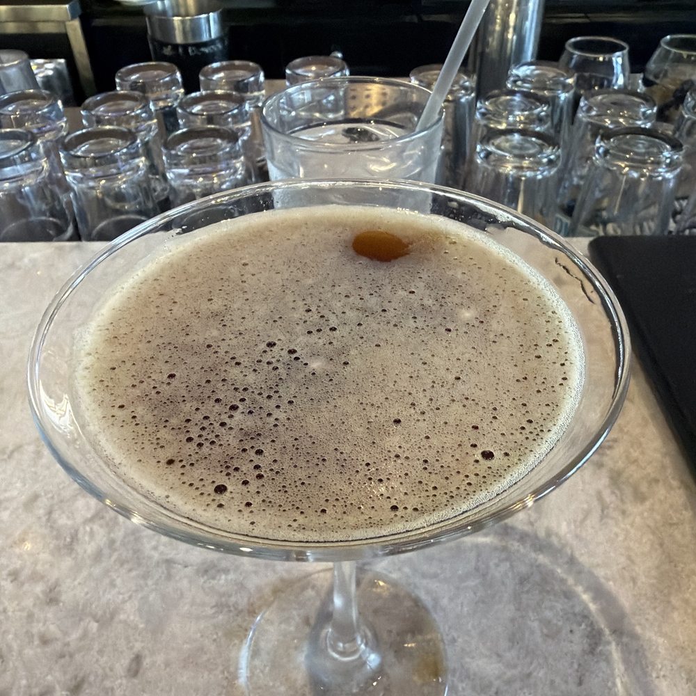 Short pours on martini's. Tastes good but if you drink a martini and understand this photo, u know you're missing a 3rd of your drink. Short pours on martini's. Tastes good but if you drink a martini and understand this photo, u know you're missing a 3rd of your drink.