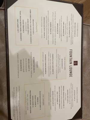 Menu photo 4 Fountain Lounge New Orleans, LA Menu photo 4 Fountain Lounge New Orleans, LA