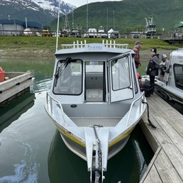 Boat rented from Valdez Outfitters