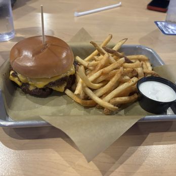 Buffalo Wild Wings - Plain double All-American Cheeseburger - American Near Me - Palm Desert, California Buffalo Wild Wings - Plain double All-American Cheeseburger - American Near Me - Palm Desert, California