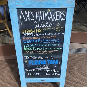 An's Hatmakers - Menu - Gelato Near Me - Del Mar, California An's Hatmakers - Menu - Gelato Near Me - Del Mar, California