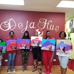Deja Hue Art - Had a wonderful experience painting at Deja Hue. In Chicago celebrating my Cousin Carolyn Dishmon 60th Birthday. Awesome experience f