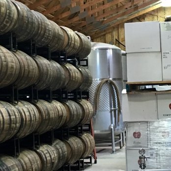 Virtue Cider - Virtue Cider Farm barrels - Cideries Near Me - Fennville, Michigan