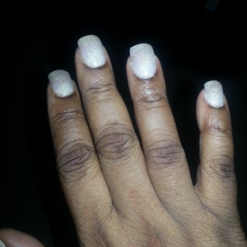 Red Nails Day Spa - Clumps on the side with some creamy tint added to my gold powder. - Nail Salons Near Me - Houston, Texas Red Nails Day Spa - Clumps on the side with some creamy tint added to my gold powder. - Nail Salons Near Me - Houston, Texas