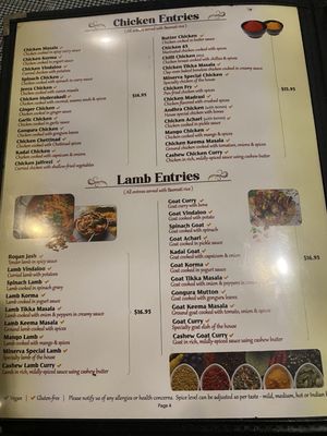 Menu photo 3 Minerva Indian Restaurant Tampa, FL Menu photo 3 Minerva Indian Restaurant Tampa, FL