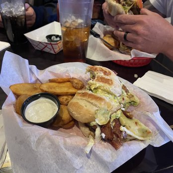 Tack Shed - Double cheeseburger and avocado bacon burger. - Dive Bars Near Me - Kingman, Arizona Tack Shed - Double cheeseburger and avocado bacon burger. - Dive Bars Near Me - Kingman, Arizona