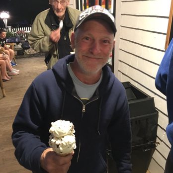 Schoolhouse Ice Cream - The guy could not be happier. Nirvana. - Ice Cream & Frozen Yogurt Near Me - Harwich Port, Massachusetts