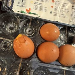 Kroger - Pick up order - every week eggs are broken and all covered in yolk and slime...