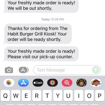 Habit Burger & Grill - Please note timestamps on the order placed at 12:28p via the kiosk. - Burgers Near Me - Temecula, California Habit Burger & Grill - Please note timestamps on the order placed at 12:28p via the kiosk. - Burgers Near Me - Temecula, California