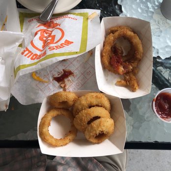 Bud's Broiler - Cold and colder onion rings. - Burgers Near Me - New Orleans, Louisiana Bud's Broiler - Cold and colder onion rings. - Burgers Near Me - New Orleans, Louisiana
