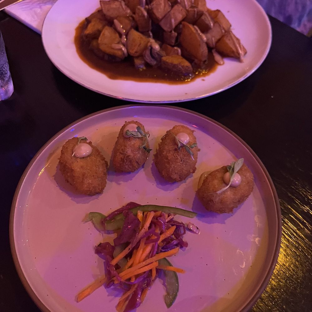 Dell Rooster - croquetas and patatas bravas - Latin American Near Me - Chicago, Illinois Dell Rooster - croquetas and patatas bravas - Latin American Near Me - Chicago, Illinois