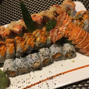 Umai Cafe - Volcano roll, Mega Lobster roll, spicy shrimp roll! - Sushi Bars Near Me - Clearwater, Florida