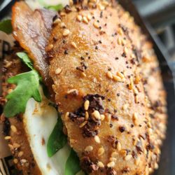 Better Buzz Coffee San Clemente - The Better Breafast sandwich on everything bagel. Yum!